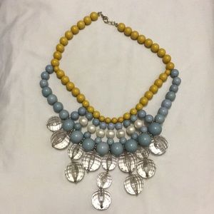 Unique, large beaded necklace